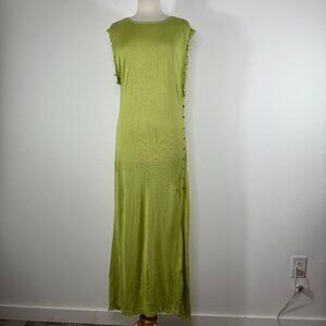 Bec + Bridge Women's Maxi Dress Sleeveless Slit Green Size US: 12 UK: 16